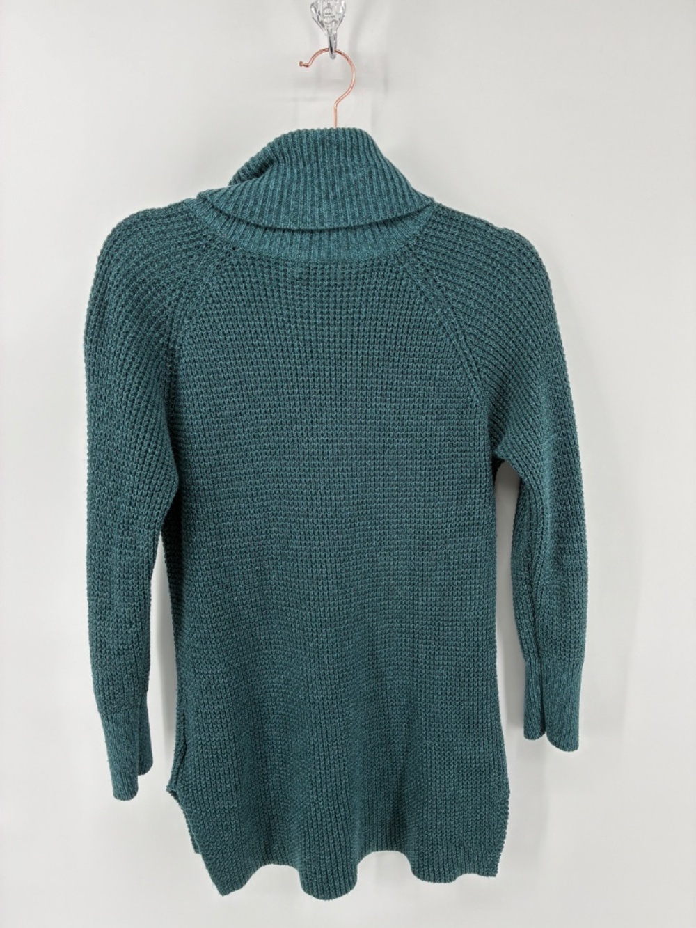 Teal Green Reitmans Knit Turtleneck Sweater - Picture 5 of 8